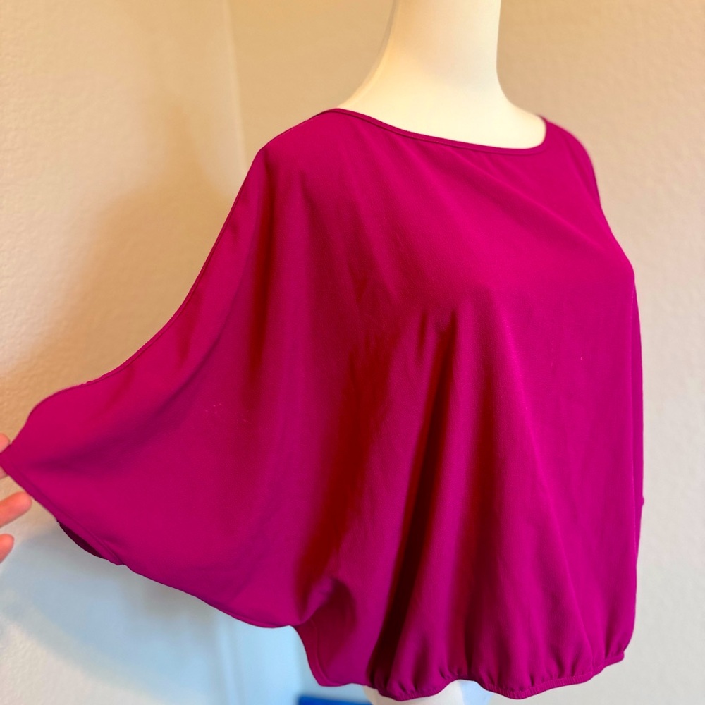 Dark pink Crepe Blouse